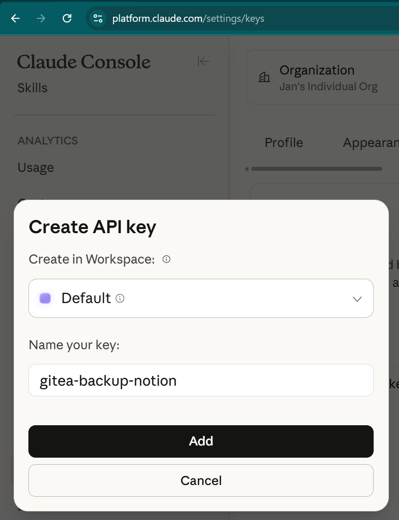 5 create an anthropic token