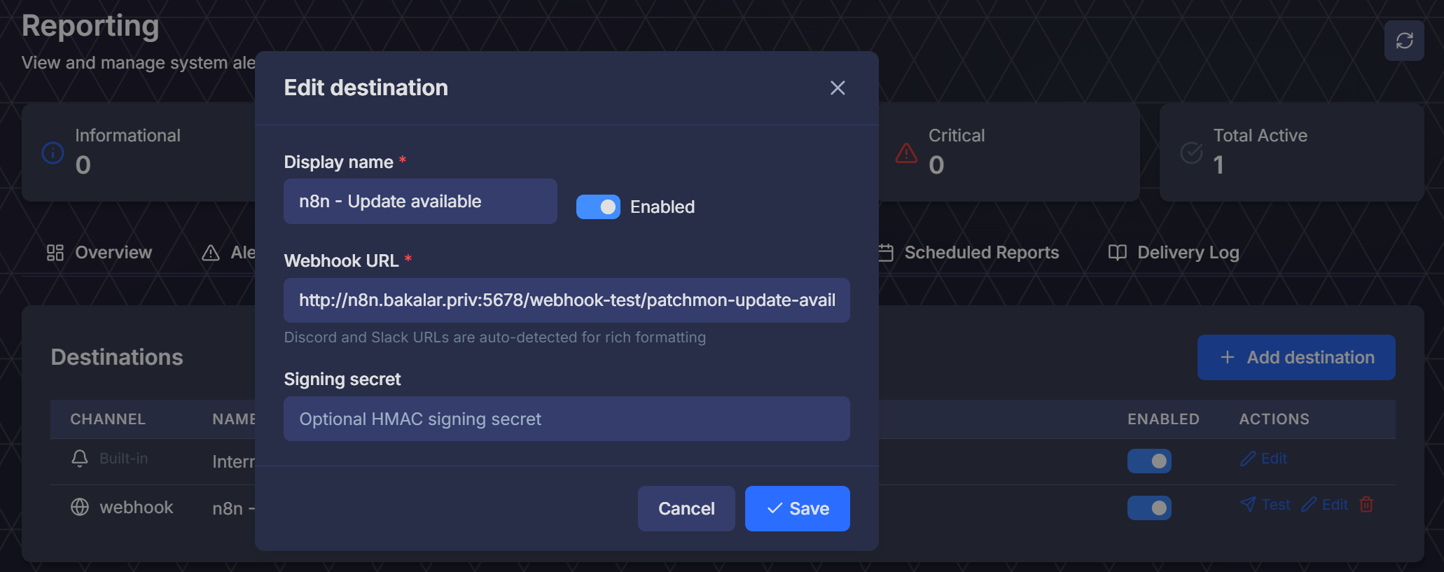 5 create an alert channel
