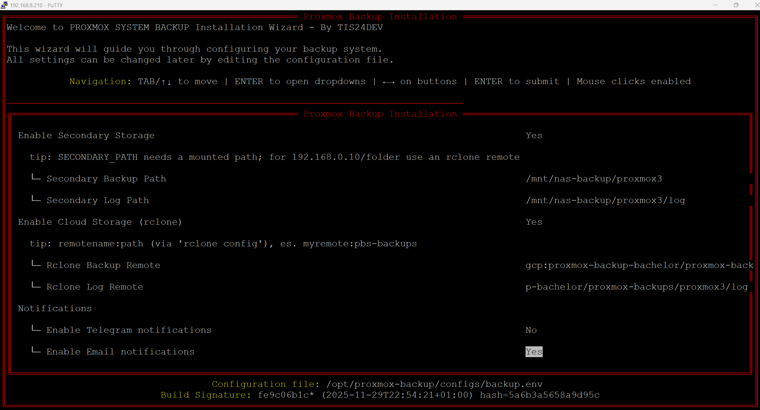 4 install proxsave