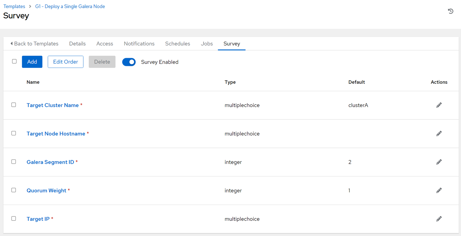 3 create the galera config to