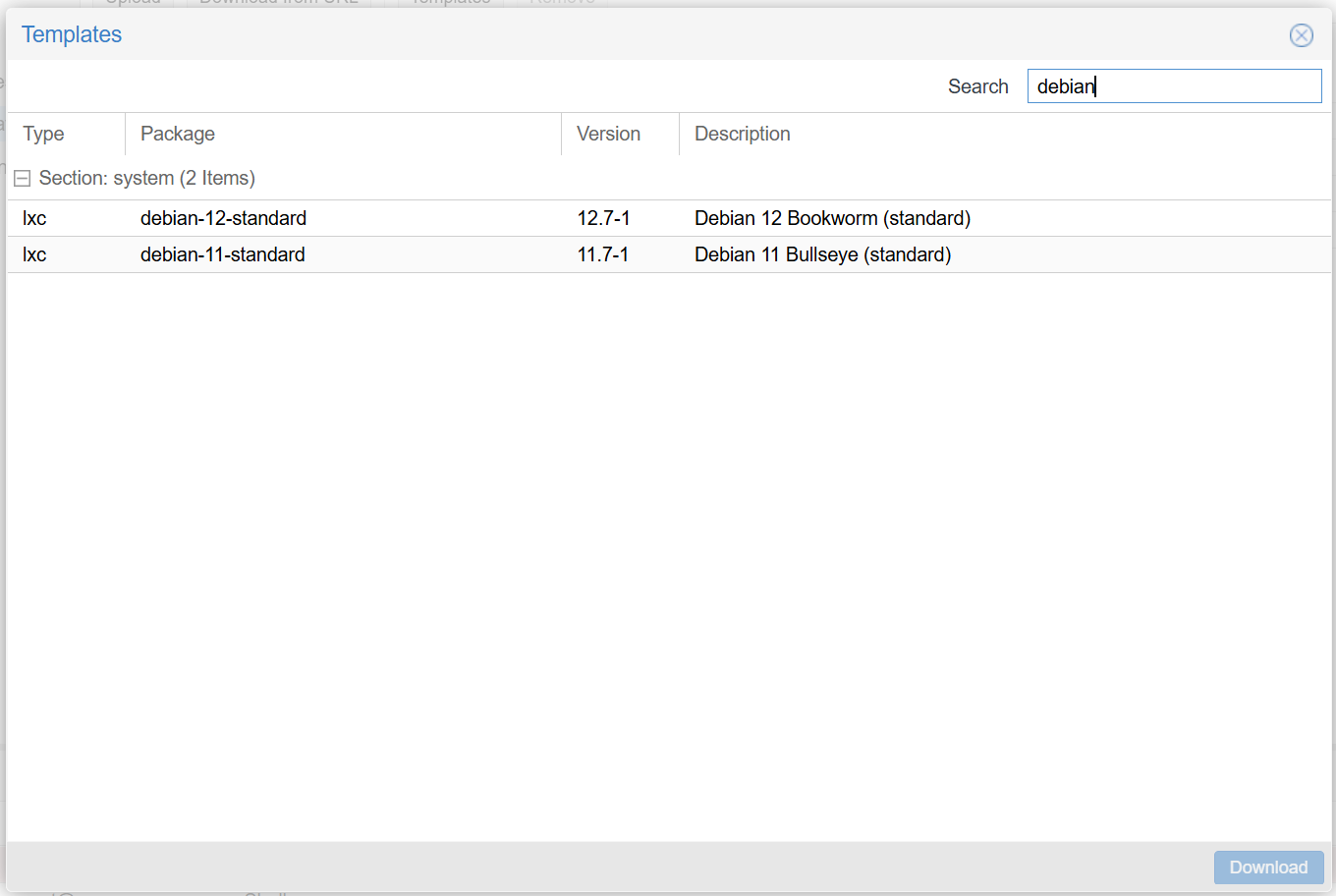 1 create an lxc container in