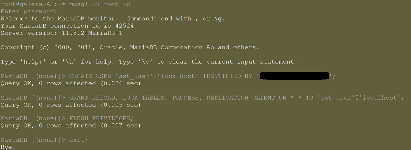 5 create an sst user on your