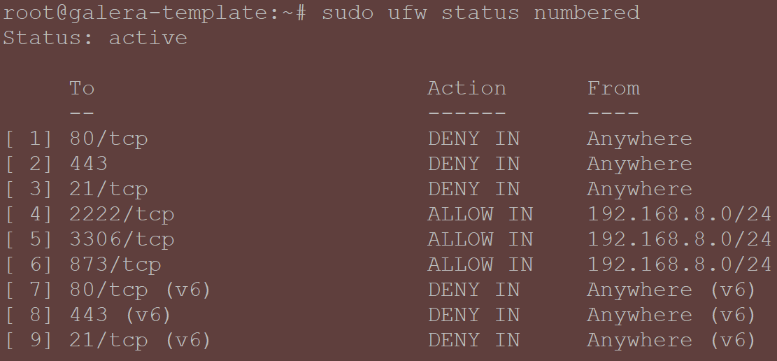 8 configure ufw firewall