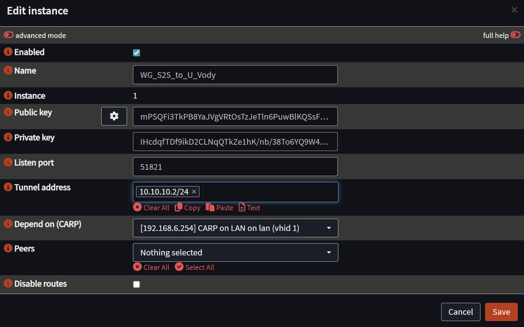 2 wireguard set up