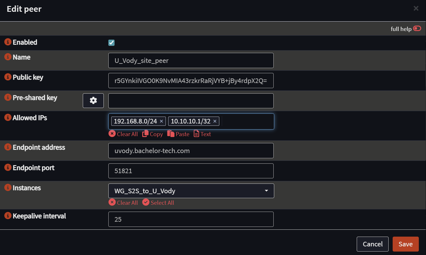 4 wireguard set up