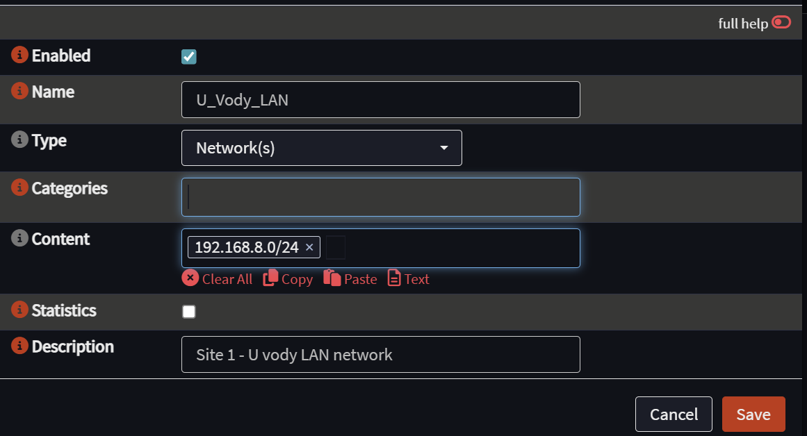 8 firewall rules on opnsense
