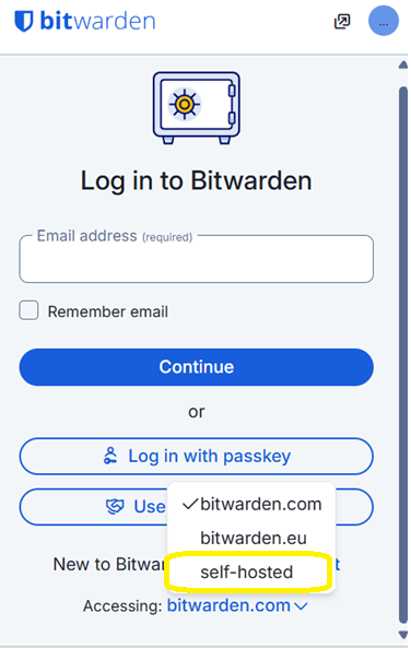 23 log into your vaultwarden