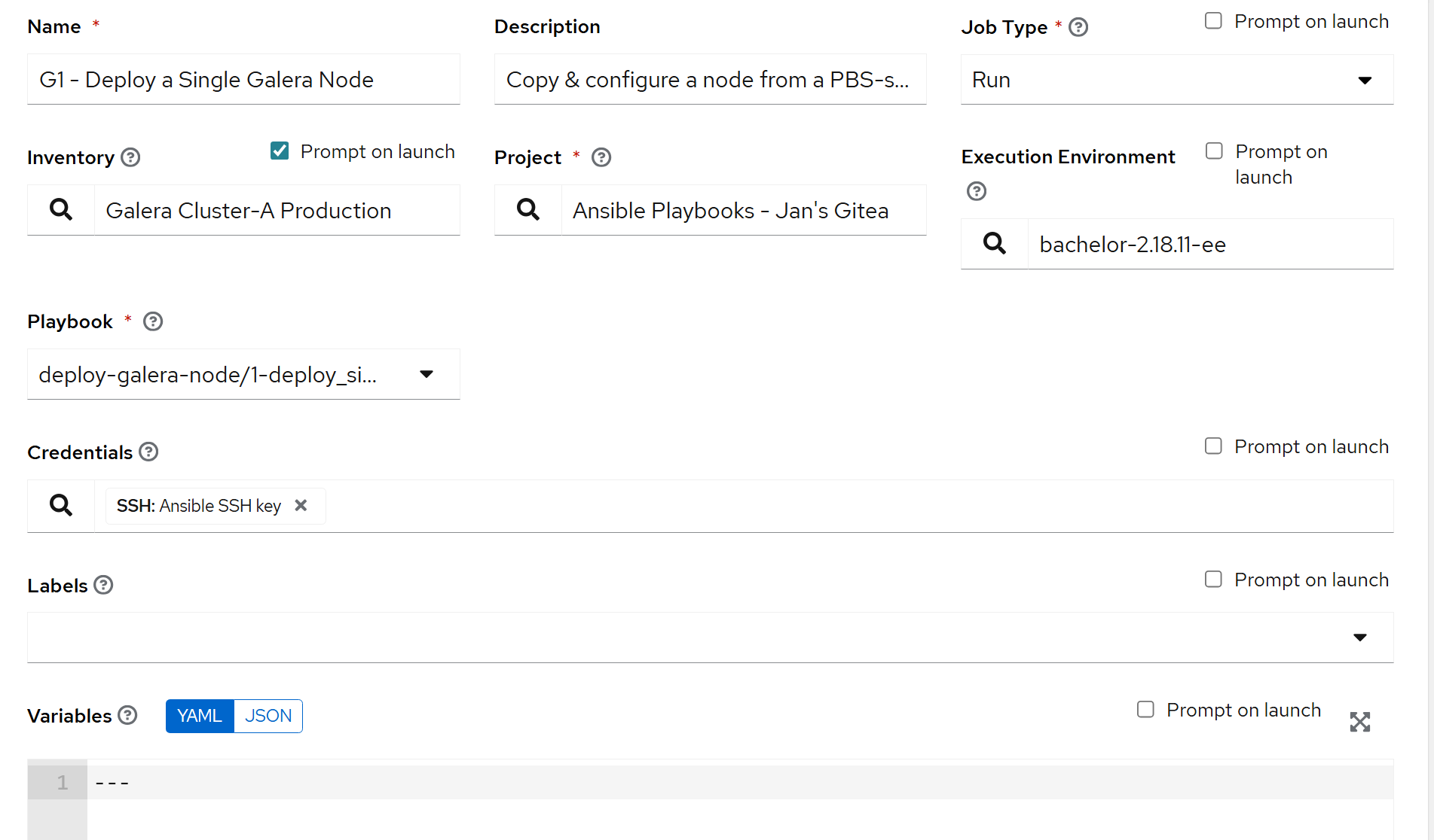 2 create the galera config to