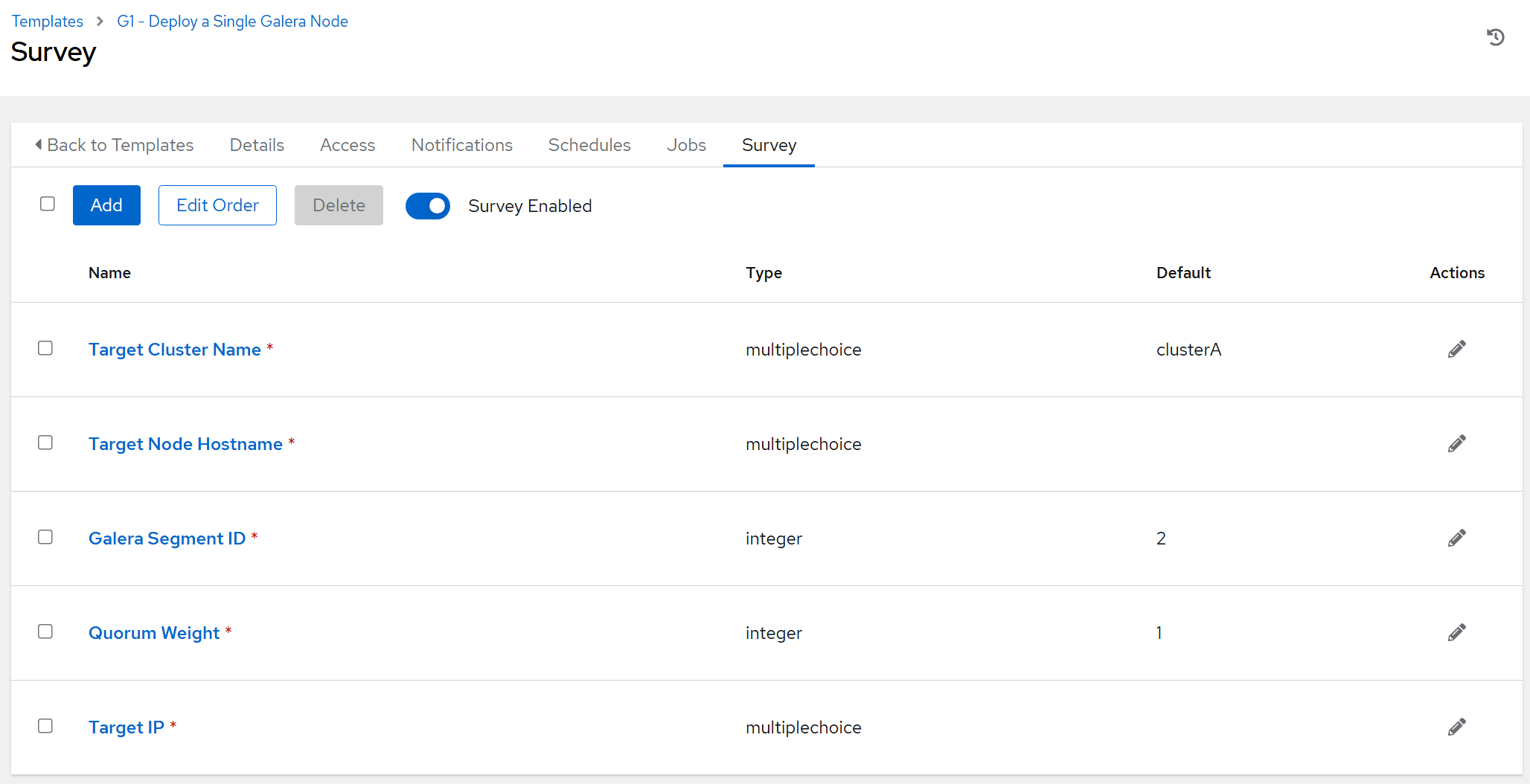 3 create the galera config to