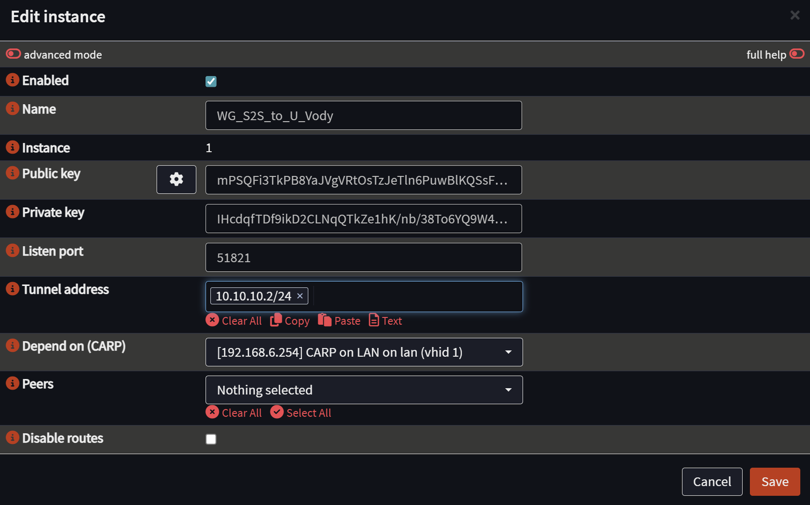 2 wireguard set up