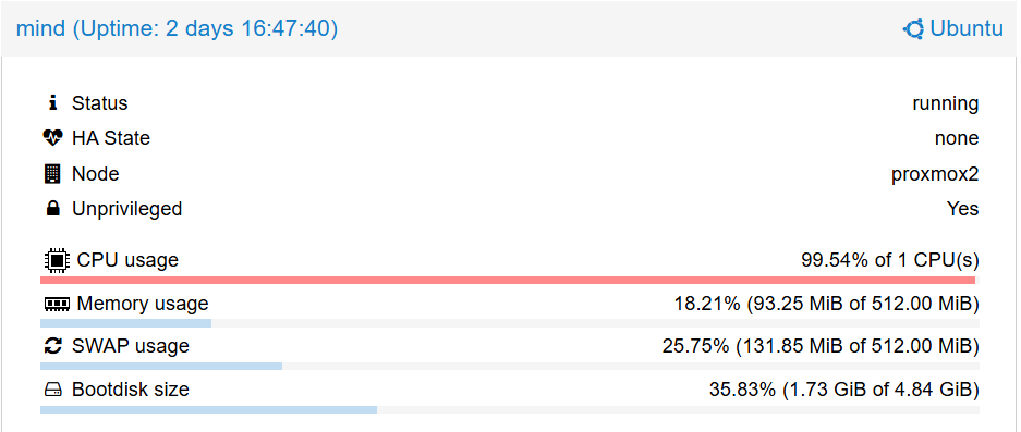 23 test 1 high cpu usage