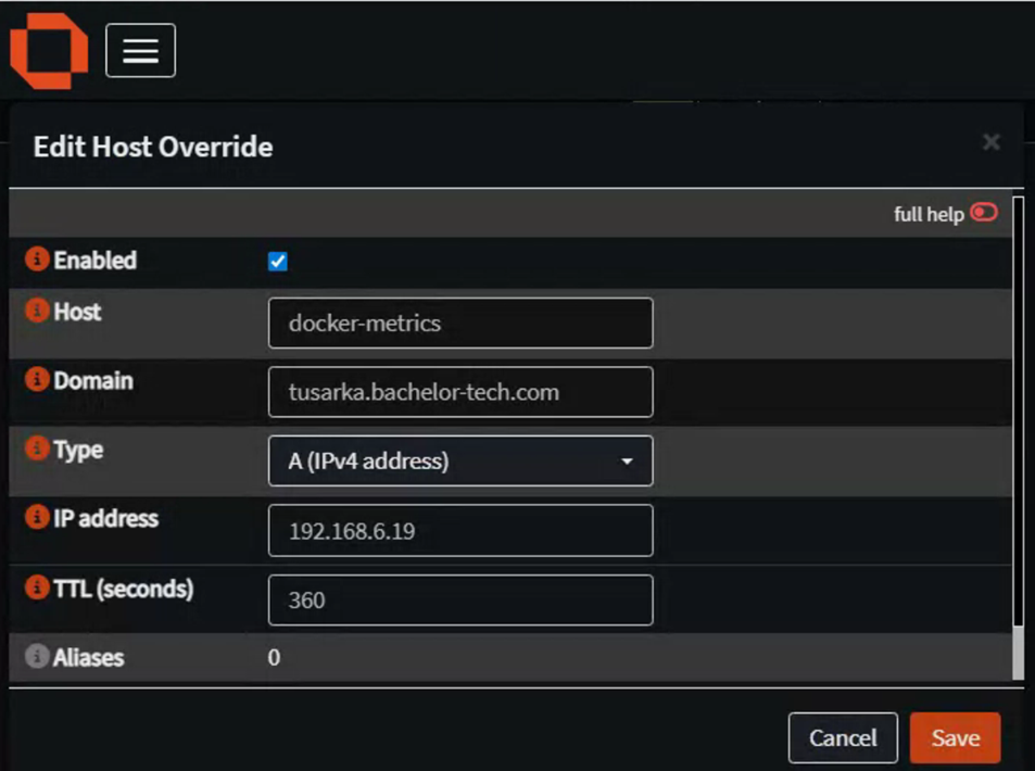 2 add your host into static