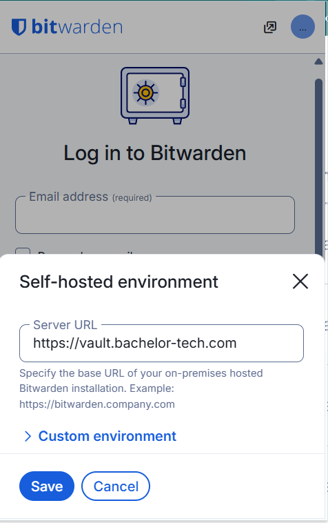 24 log into your vaultwarden