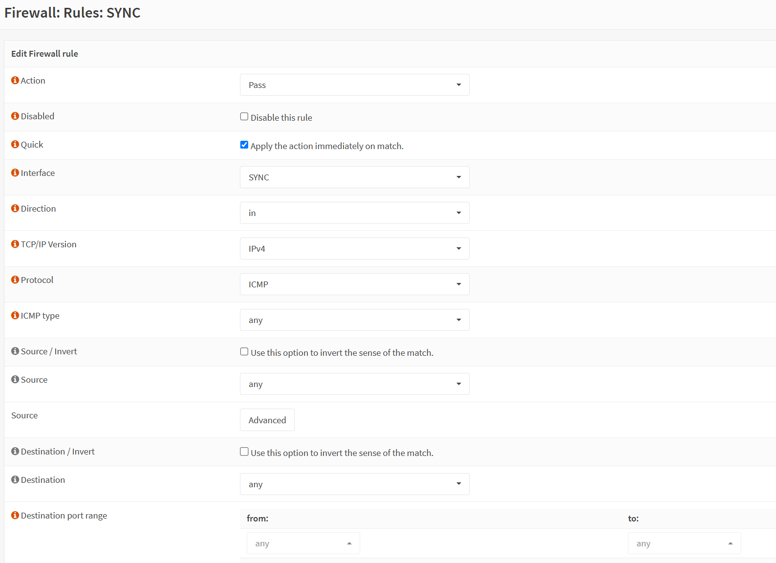 6 configure the sync interface