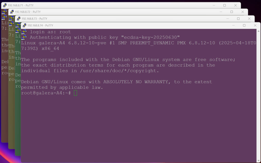 Try reaching each container via SSH