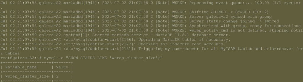 Cluster build in progress - two nodes and counting