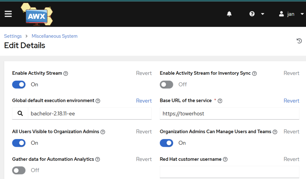 Change your default Execution Environment to the custom one you created.