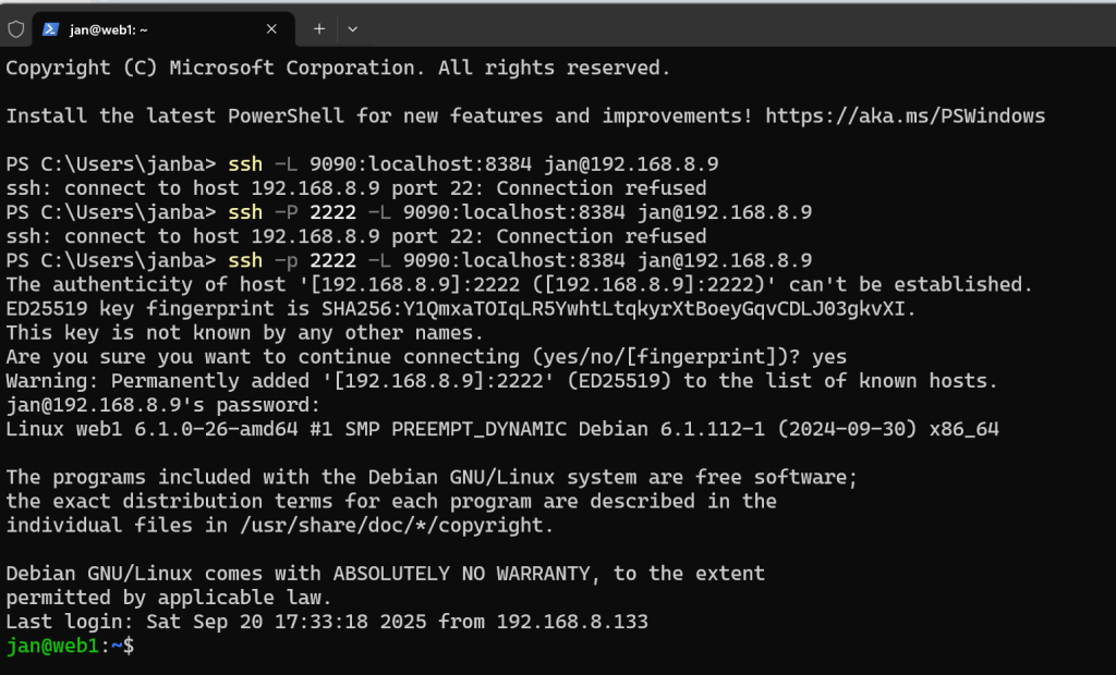 Create an SSH tunnel to reach your Syncthing instances