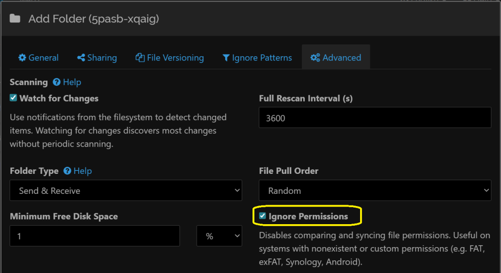 Ensure that permissions are ignored due to nested docker permissions limitation.